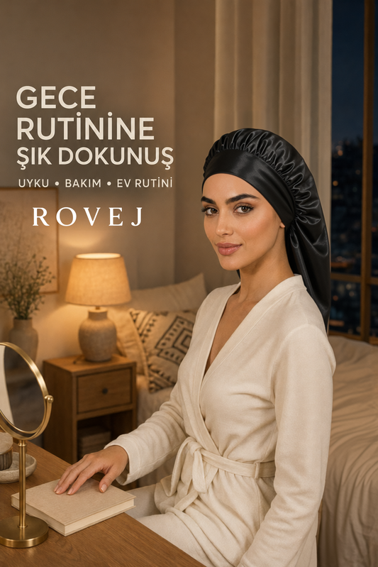 ROVEJ Uzun Uyku Bonesi — Saçınıza Polyester Değmez